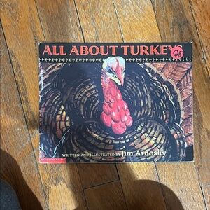 Scholastic All About Turkey Book - Red and Black Cover